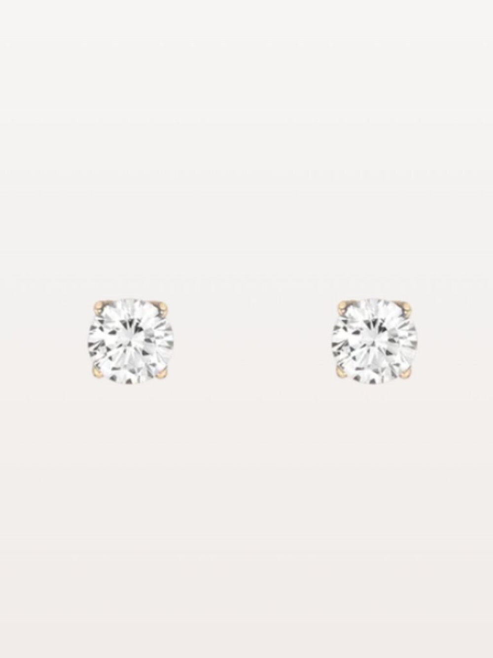 Aurate New York Round Gemstone Solitaire Stud Earrings